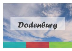 Schriftzug Dodenburg