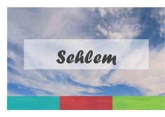 Schriftzug Sehlem
